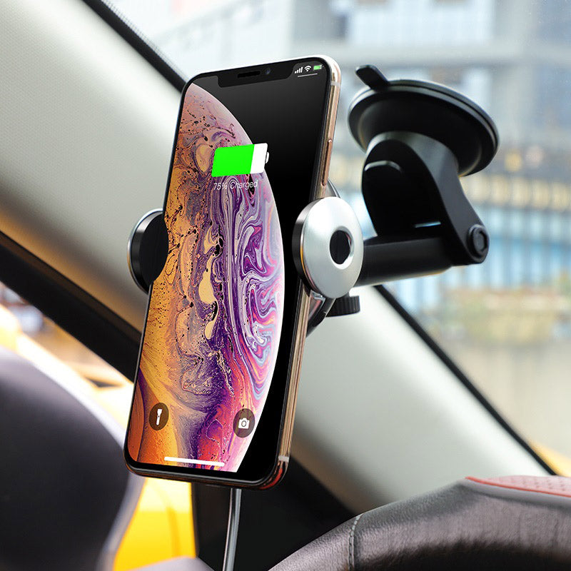 Car wireless charger «CA48» air outlet and dashboard mount