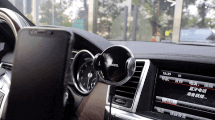 Car wireless charger «CA48» air outlet and dashboard mount