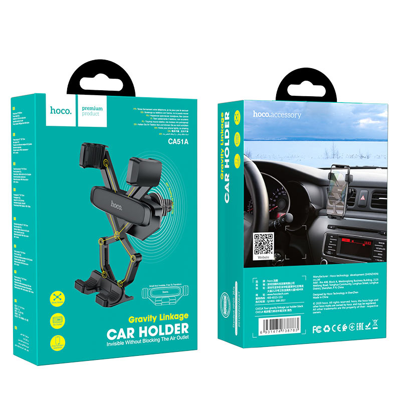 Car holder “CA51A Tour” gravity for air outlet
