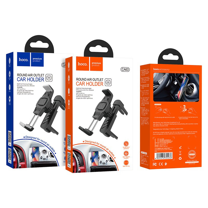 Car holder “CA63 Royal” for round air outlet