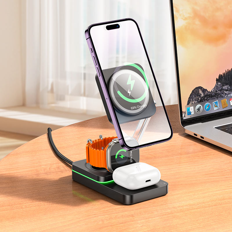Wireless charger “CQ10 Consuelo” folding 3-in-1