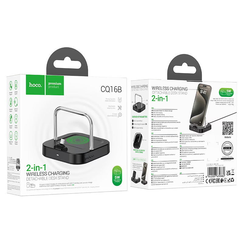 Wireless charger “CQ16B Astute” 2-in-1