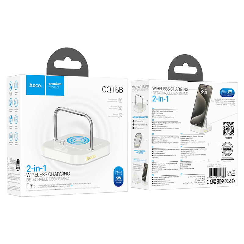 Wireless charger “CQ16B Astute” 2-in-1