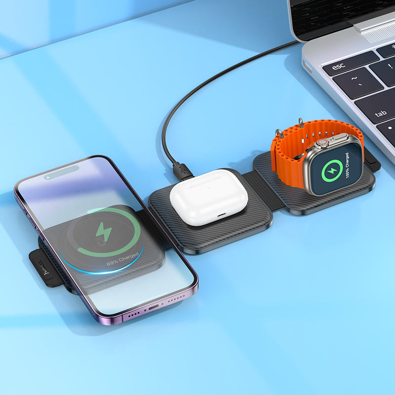 Wireless charger “CQ4 Unique” folding 3-in-1