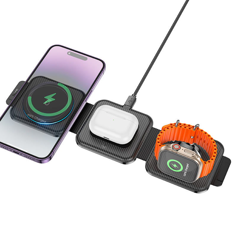 Wireless charger “CQ4 Unique” folding 3-in-1