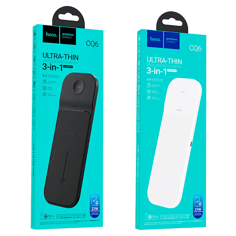 Wireless charger “CQ6 Power” 3-in-1