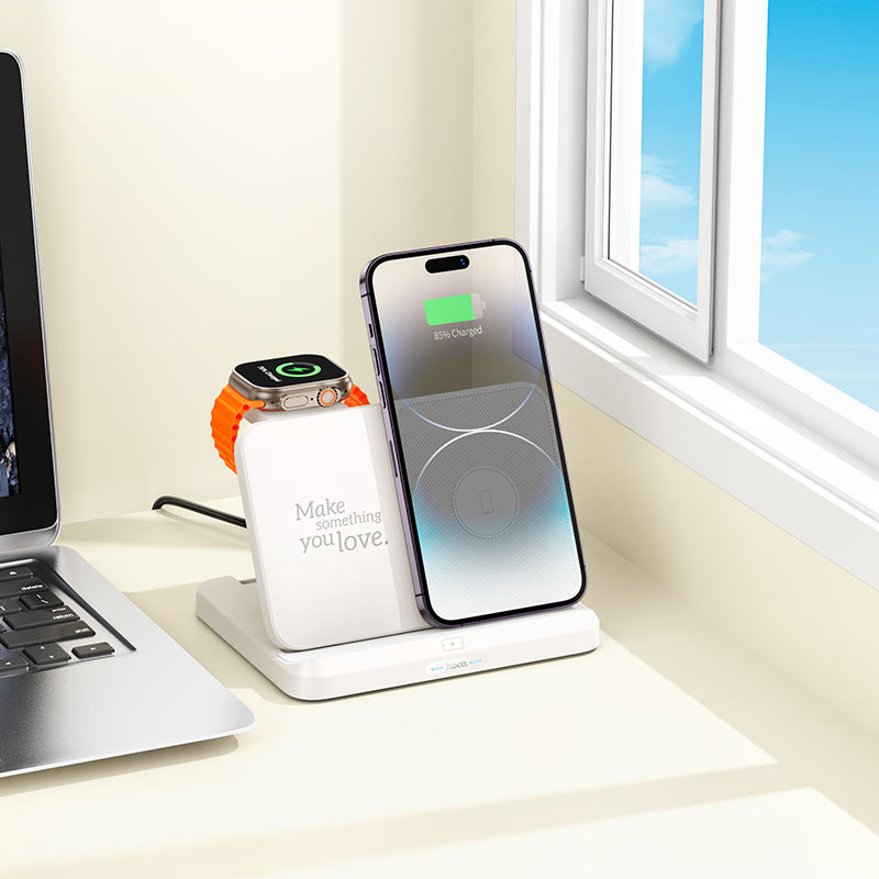 Wireless charger “CQ7 Pass” folding 3-in-1