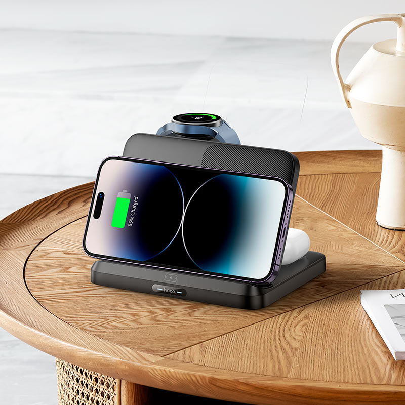 Wireless charger “CQ7 Pass” folding 3-in-1