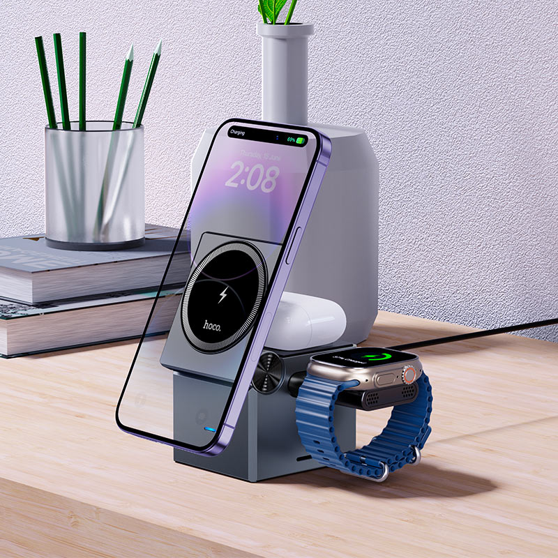 Wireless charger “CQ8” folding 3-in-1