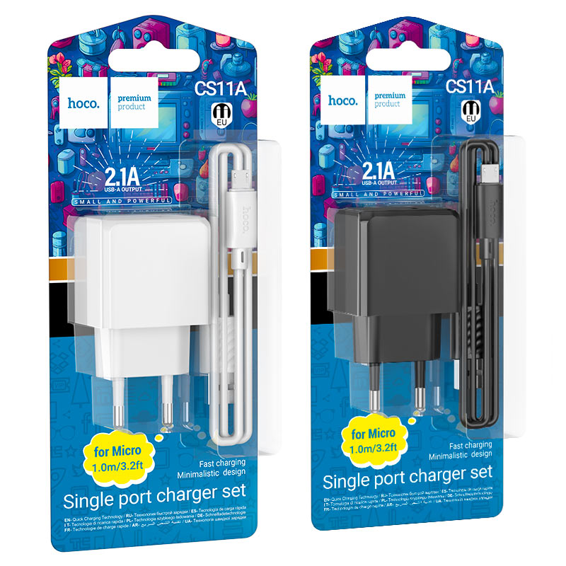 Wall charger “CS11A Ocean” EU cable set