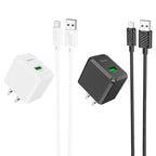 Wall charger “CS12 Ocean” QC3.0 US cable set
