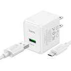 Wall charger “CS12 Ocean” QC3.0 US cable set