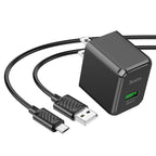 Wall charger “CS12 Ocean” QC3.0 US cable set