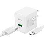 Wall charger “CS12 Ocean” QC3.0 US cable set