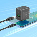 Wall charger “CS12 Ocean” QC3.0 US cable set