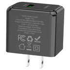 Wall charger “CS12 Ocean” QC3.0 US cable set