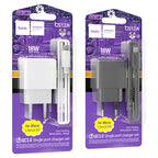 Wall charger “CS12A Ocean” QC3.0 EU cable set