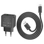 Wall charger “CS12A Ocean” QC3.0 EU cable set