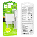 Wall charger “CS12A Ocean” QC3.0 EU cable set