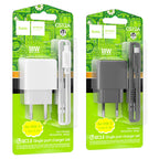 Wall charger “CS12A Ocean” QC3.0 EU cable set