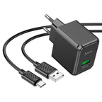 Wall charger “CS12A Ocean” QC3.0 EU cable set