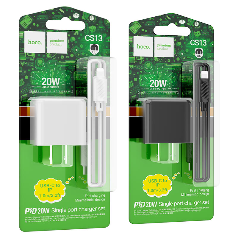 Wall charger “CS13 Ocean” PD20W US cable set