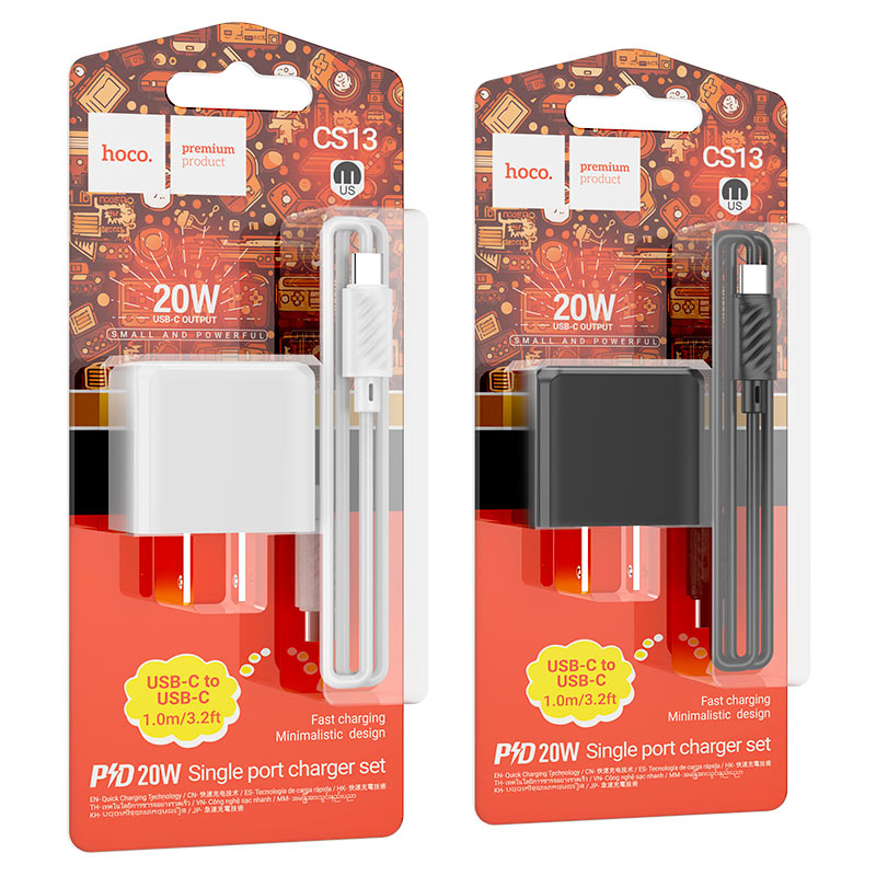Wall charger “CS13 Ocean” PD20W US cable set