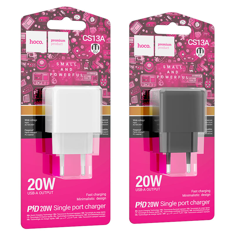 Wall charger “CS13A Ocean” PD20W EU cable set