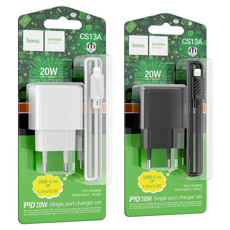 Wall charger “CS13A Ocean” PD20W EU cable set