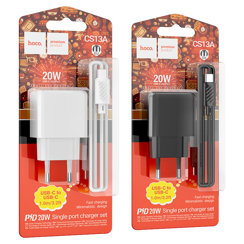 Wall charger “CS13A Ocean” PD20W EU cable set