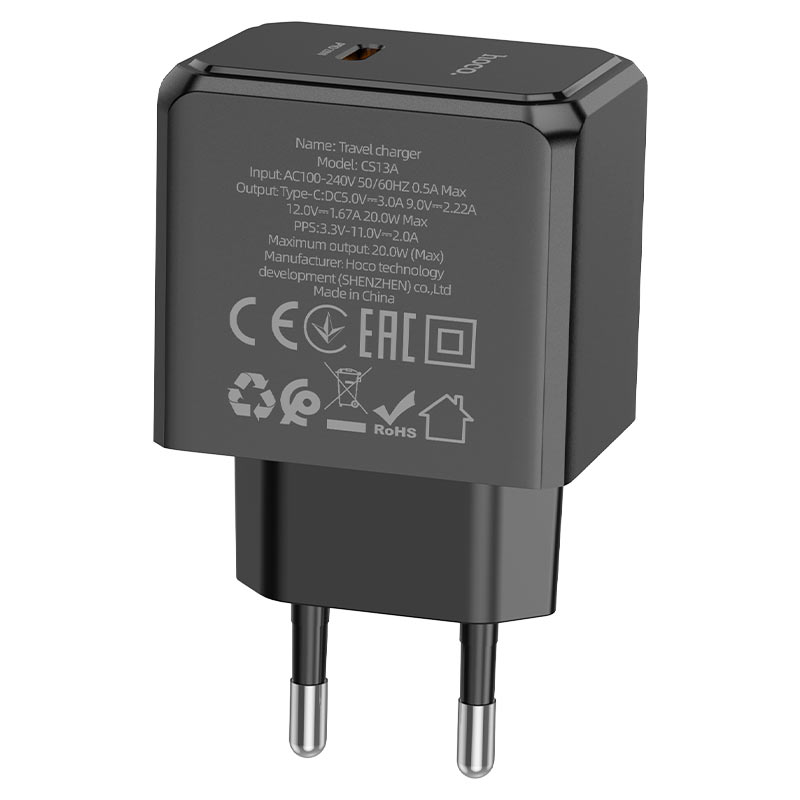 Wall charger “CS13A Ocean” PD20W EU cable set