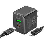 Wall charger “CS14 Ocean” PD20W + QC3.0 US cable set