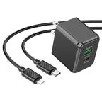 Wall charger “CS14 Ocean” PD20W + QC3.0 US cable set