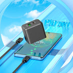 Wall charger “CS14 Ocean” PD20W + QC3.0 US cable set