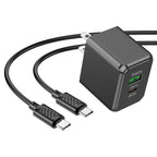 Wall charger “CS14 Ocean” PD20W + QC3.0 US cable set