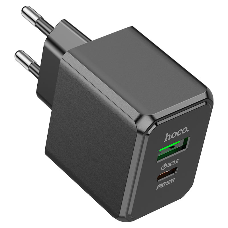 Wall charger “CS14A Ocean” PD20W + QC3.0 EU cable set