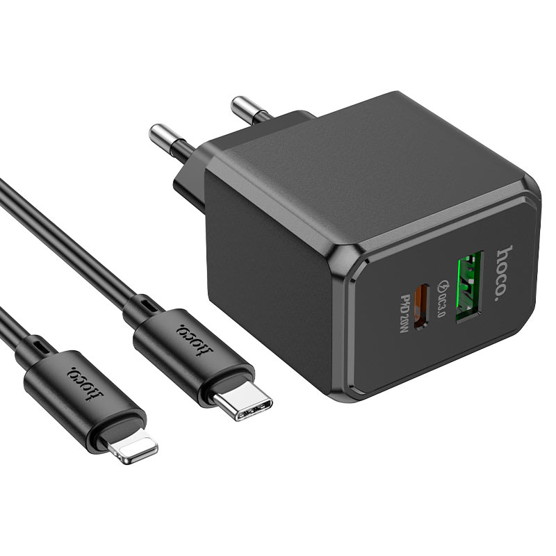 Wall charger “CS14A Ocean” PD20W + QC3.0 EU cable set