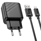 Wall charger “CS21A Rich” QC3.0 EU cable set