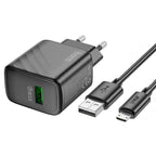 Wall charger “CS21A Rich” QC3.0 EU cable set