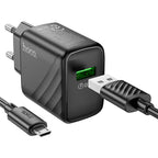 Wall charger “CS21A Rich” QC3.0 EU cable set