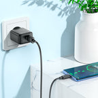 Wall charger “CS21A Rich” QC3.0 EU cable set