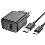 Wall charger “CS21A Rich” QC3.0 EU cable set