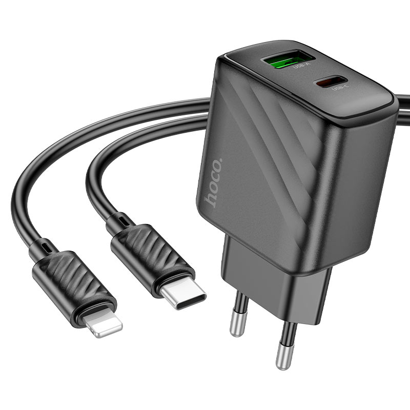 Wall charger “CS23A Sunlight” PD30W + QC3.0 EU cable set