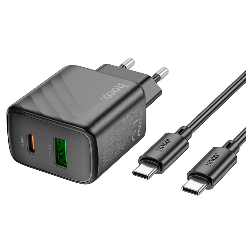 Wall charger “CS23A Sunlight” PD30W + QC3.0 EU cable set
