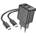 Wall charger “CS23A Sunlight” PD30W + QC3.0 EU cable set