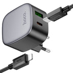 Wall charger “CS32A Rise” PD20W + QC3.0 EU cable set