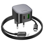 Wall charger “CS32A Rise” PD20W + QC3.0 EU cable set