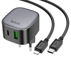 Wall charger “CS32A Rise” PD20W + QC3.0 EU cable set