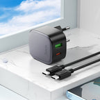 Wall charger “CS32A Rise” PD20W + QC3.0 EU cable set