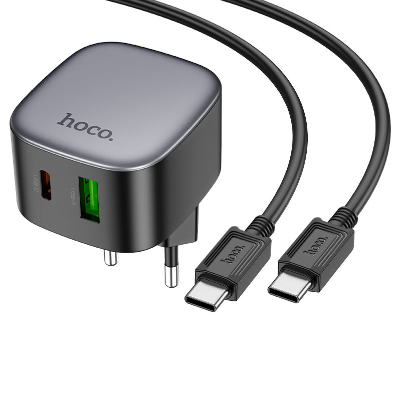Wall charger “CS32A Rise” PD20W + QC3.0 EU cable set